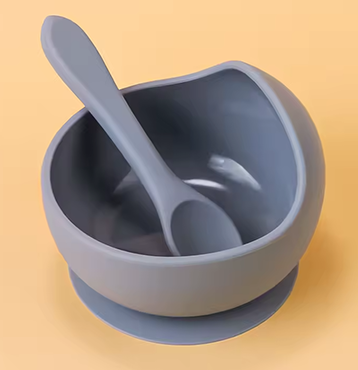Tazón de silicona con cuchara